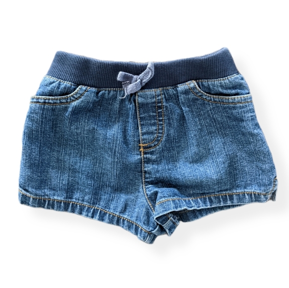 Arizona denim blue jean shorts with embroidery - Picture 2 of 4